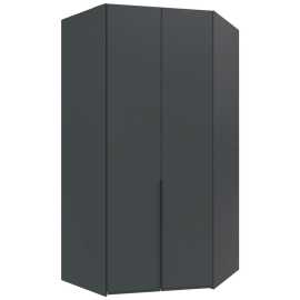 MID.YOU ROHOVÁ ŠATNÍKOVÁ SKRIŇA, grafitová, 120/236/120 cm.