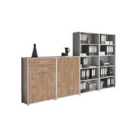 MID.YOU SKRINKA NA DOKUMENTY, sivá, farba duba, 337,6/185,6/33 cm.