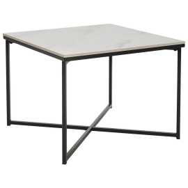 Livetastic KONFERENČNÝ STOLÍK, čierna, biela, kov, keramika, 60/43/60 cm.