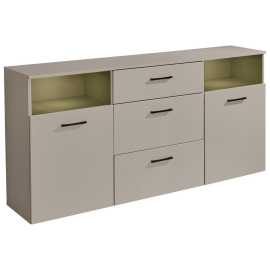 MID.YOU ŠIROKÁ KOMODA, kašmírová, 180/86/38 cm.