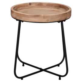 PRÍRUČNÝ STOLÍK, jedľa, čierna, farba jedľového dreva.