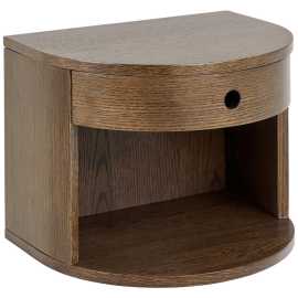 MID.YOU NOČNÝ STOLÍK, tmavý dub, 40/30/31,5 cm.