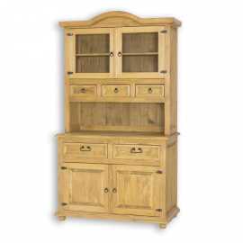 Kredenc z masívu vit 111 slim - k09 - prírodna borovica.