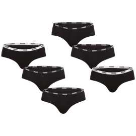 6PACK dámske nohavičky Puma čierne (701218976 001) L.
Zvoľte si pohodlie, ktoré vás bude sprevádzať každý deň.
Materiál, ktorý vás rozmazná
Nohavičky Puma sú vyrobené z vysoko kvalitnej bavlny s prímesou elastanu.
Vďaka tejto kombinácii si užijete maximálne pohodlie bez nepríjemného rezania alebo vyhrňovania.
Praktický a nadčasový dizajn pre modernú ženu
Nohavičky Puma majú jednoduchý, klasický strih s nižším pásom a hladkými okrajmi, takže nie sú viditeľné pod oblečením.
Prečo by ste mali vyskúšať nohavičky Puma

Celodenné pohodlie: Mäkká bavlna s elastanom neobmedzuje pohyb.
Športový a elegantný vzhľad: Diskrétne logo Puma a jednoduchý strih.
Skvelé padnutie: Guma netlačí, ale nohavičky perfektne držia na mieste.
Všestranné použitie: Ideálne na každodenné nosenie, cestovanie a ľahké športové aktivity.

Spodná bielizeň Puma nie je určená len pre športovcov
Značka Puma je známa po celom svete predovšetkým vďaka oblečeniu a spodnej bielizni, ktoré nosia slávni športovci.
Ako sa starať o dámske nohavičky Puma
Aby vám vaše obľúbené nohavičky vydržali čo najdlhšie, odporúčame dodržiavať tieto pokyny na údržbu.

Pranie: Perať pri 30 °C, ideálne na jemný cyklus.
Sušenie: Nesušte v sušičke.
Žehlenie: Nežehlite.

Tip: Vaše obľúbené spodné prádlo si zaslúži šetrné zaobchádzanie.