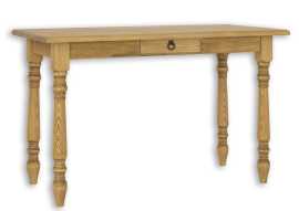 Rustikálny jedálenský stôl mes 04 - k16 antická biela.