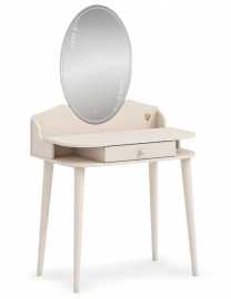 Toaletný stolík so zrkadlom a osvetlením beauty - béžová.

A zrkadlo?

 Drevené skosené nohy dodávajú stolíku stabilitu a štýlový vzhľad.

 

 

Rozmery toaletného stolíka Beauty sú 80x143x50cm (š, v, h).

 

 

Všetky produkty z kolekcie Beauty nájdete nižšie v súvisiacich produktoch.
