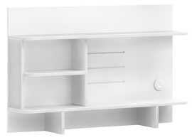 Malý nadstavec s usb k písaciemu stolu vandella - biela.

 

Nadstavec so šírkou 102 cm poskytuje množstvo políc v rôznych veľkostiach pre prehľadné uloženie dokumentov či dekorácií.

 

Všetok nábytok patriaci do kolekcie Vendella nájdete nižšie v súvisiacich produktoch.