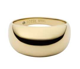 Fossil Výrazný pozlátený prsteň pre ženy Ellis JF04746710 57 mm.