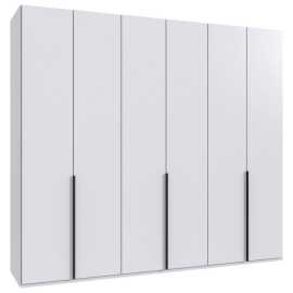 MID.YOU SKRIŇA S OTOČNÝMI DVERAMI, biela, 270/236/58 cm.