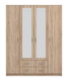 Kombinovaná skriňa so zrkadlom 4d nerea - dub sonoma.

 

Kombinovaná skriňa ponúka svoj úložný priestor v časti so šatníkovou tyčou, kde nájdete aj hornú policu.

 

Rozmery kombinovanej skrine so zrkadlom 4D Nerea sú 160x205x52cm (š, v, h).

 

Všetky skrine z kolekcie Nerea nájdete nižšie v súvisiacich produktoch.