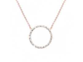 Cutie Jewellery Náhrdelník z ružového zlata so zirkónmi Z6323-40-10-X-4 45 cm.