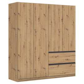 Rauch Möbel SKRIŇA S OTOČNÝMI DVERAMI, dub artisan, 181/197/54 cm.