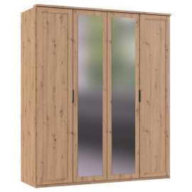 MID.YOU SKRIŇA S OTOČNÝMI DVERAMI, dub artisan, 180/210/58 cm.