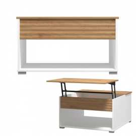 Konferenčný stolík so zdvíhacou doskou lift - biela/dub artisan.

 

Rozmery konferenčného stolíka so zdvíhacou doskou Lift sú 80x45x80cm (š, v, h).

 

Všetky produkty z kolekcie Lift nájdete nižšie v súvisiacich produktoch.