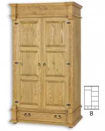 Skriňa so šatníkovou tyčou a policami szy04b - k02 tmavá borovica.

Luxusné spracovanie a jedinečný vzhľad zaujmú na prvý pohľad. Kvalitné spracovanie a poctivé borovicové drevo sú zárukou dlhovekosti.

 

Sedliacky nábytok z masívnej borovice ponúkame v niekoľkých odtieňoch morenia, od svetlo bielej až po tajomne čiernu.