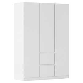 Rauch Möbel SKRIŇA S OTOČNÝMI DVERAMI, biela, 136/197/54 cm.