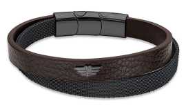 Police Pánsky kožený náramok Hardware PEAGB2119615 19,5 cm.