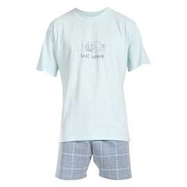 Pánske pyžamo Gino viacfarebné (79174-LxGMGA) L.
Dopraj si dokonalý komfort počas spánku s pánskym pyžamom Gino, ktoré spája štýl, pohodlie a prírodné materiály.
Kvalitný materiál pre ničím nerušený spánok
Pyžamo Gino je vyrobené zo 100 % bavlny, ktorá je známa svojou jemnosťou, priedušnosťou a schopnosťou odvádzať vlhkosť.
Moderný štýl a pohodlie v jednom
Toto pyžamo je jasným dôkazom, že pánske pyžamo stále patrí do šatníka súčasného muža.
Prečo si kúpiť pyžamo Gino?

100 % bavlna: Prírodný materiál zaisťuje maximálnu priedušnosť, jemnosť a pohodlie pri každom nosení.
Ľahký a vzdušný strih: Krátke rukávy aj nohavice sú ideálne pre teplejšie noci a celoročné pohodlie doma.
Pohodlný klasický pás: Zaručuje stabilitu bez tlačení alebo zařezávania.

Spodná bielizeň Gino pre milovníkov kvalitných materiálov
Česká značka spodnej bielizne Gino je na svete už viac ako 30 rokov a za ten čas si našla mnoho priaznivcov.
Ako sa starať o pánske pyžamo Gino
Aby ti tvoje obľúbené pyžamo vydržalo dlho v skvelom stave, odporúčame dodržiavať nasledujúce pokyny na údržbu.

Pranie: Odporúčame prať pyžamo na 40 °C.
Sušenie: Tento kúsok nie je vhodný do sušičky – vysoké teploty by mohli spôsobiť srážanie alebo poškodenie materiálu.
Žehlenie: Áno, pyžamo môžeš žehliť.

Tip: Nájdenie správneho kúsku spodnej bielizne, ktorý vám dokonale sedí, je niekedy náročné.