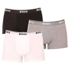 3PACK Boxers pour hommes BOSS multicolore (50475274 999) M.
Offrez-vous le summum du confort et un style intemporel avec le caleçon BOSS pour homme.
Matériau de première qualité pour un confort maximal
Le boxer est fabriqué à partir d'un mélange de coton et d'élasthanne de haute qualité, qui offre une combinaison parfaite de douceur, de respirabilité et d'élasticité.
Un design élégant et une allure élégante
Le design classique avec un logo BOSS subtil sur le caoutchouc tissé confère à ce boxer un look moderne et sophistiqué.
Pourquoi vous aimerez les caleçons BOSS

Coton de première qualité: Doux, respirant et confortable pour le corps.
Taille élastiquée avec logo BOSS: Élégant et confortable.
Culotte plus longue: Idéal sous un costume et pour le sport.
Matériau souple: Il s'adapte parfaitement à votre corps.

Tous les hommes élégants aimeront les sous-vêtements BOSS
La marque BOSS, issue du célèbre fabricant de vêtements Hugo Boss, est une ligne de produits destinée aux hommes qui aiment les articles de qualité et les looks intemporels.
Comment entretenir votre boxer BOSS ?
Pour que votre nouveau boxer conserve sa forme et sa qualité le plus longtemps possible, nous vous recommandons de suivre les conseils suivants :

Blanchisserie : Laver à 40°C avec des couleurs similaires et un détergent doux.
Séchage : Vous pouvez les sécher au sèche-linge à basse température, mais nous recommandons le séchage à l'air libre pour une durée de vie plus longue.
Repassage : Si nécessaire, repasser à feu doux.

Conseil : Trouver le sous-vêtement qui vous convient parfaitement peut s'avérer difficile.