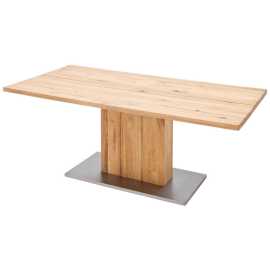 Livetastic JEDÁLENSKÝ STÔL, trámový dub, farba duba, farba ušľachtilej ocele, 200/100/77 cm.
