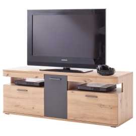 Livetastic TV DIEL, antracitová, farba duba, 150/55/50 cm.