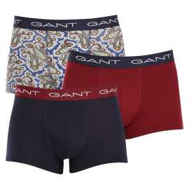 3PACK Boxers para homem Gant multicolorido (902333063-418) M.
Aposte no conforto e num look intemporal com os boxers GANT para homem numa combinação de cores intemporal.
Material de qualidade superior para conforto quotidiano
Os boxers são fabricados com uma mistura de algodão e elastano de alta qualidade.
Design moderno para trabalhar e sair à noite
O design simples é complementado por uma cintura com o logótipo GANT, que é suave e não pressiona.
Porque é que deve definitivamente experimentar os boxers GANT

Material de qualidade e ajuste confortável: o algodão macio com elastano garante conforto e um ajuste ótimo.
Design minimalista e elegante: O esquema de cores clássico e a borracha do logótipo têm um aspeto elegante e moderno.
Utilização versátil: Ideal para uso diário, trabalho, desporto e lazer.

Roupa interior GANT para homens com estilo
Desde 1949, a marca GANT é sinónimo de precisão de fabrico e de materiais de qualidade.
Como cuidar dos boxers GANT para homem
Para garantir que a sua roupa se mantém em boas condições durante muito tempo, recomendamos as seguintes dicas.

Lavandaria: A caneta está a uma temperatura máxima de 40 °C.
Secagem: Pode secar os seus boxers na máquina de secar roupa - recomendamos que coloque o programa suave a uma temperatura mais baixa.
Passar a ferro: Se necessário, pode passá-las a ferro a uma temperatura baixa, de preferência do avesso.

Sugestão: Encontrar a peça de roupa interior certa que lhe assenta na perfeição pode ser um desafio.