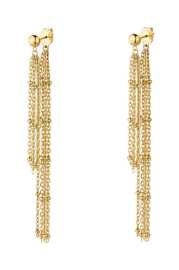 Brosway Štýlové pozlátené náušnice 2v1 Essential BNL098.