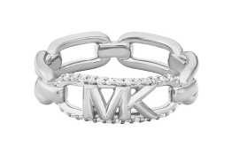 Michael Kors Strieborný prsteň so zirkónmi Premium MKC1658CZ040 52 mm.