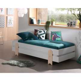 MID.YOU STOHOVATEĽNÁ POSTEĽ, 90/200 cm biela.