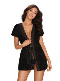 Γυναικεία ρόμπα Obsessive μαύρο (Diyosa peignoir) XXL.
Ψάχνετε για μια μοντέρνα και σέξι ρόμπα; Τότε αυτή η ρόμπα Obsessive είναι η σωστή επιλογή.
Η Obsessive ρόμπα είναι πολύ μοντέρνα και σέξι, έτσι ώστε να αρέσει και να αναζωογονήσει την γκαρνταρόμπα σας.