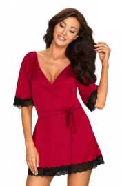 Ženski kućni ogrtač Obsessive Crvena (Sensuelia peignoir) L.
Tražite li moderan, ali seksi kućni ogrtač?
Obsessive kućni ogrtač vrlo je moderan iseksi, skrojen da pristaje i oživi vašu garderobu.