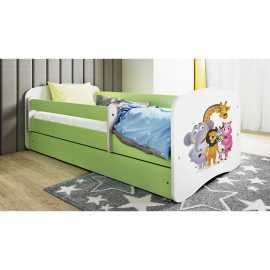 MID.YOU POSTEĽ PRE DETI A MLÁDEŽ 80/160 cm, zelená, biela.