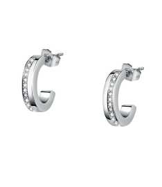 Morellato Jemné oceľové náušnice s kryštálmi Creole SAUP04.