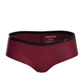 Menštruačné nohavičky Underbelly Lowee červené (LOWEE-BO-EM-1-PAD) XXL.
Milujete naozaj nízke nohavičky, ale potrebujete aj diskrétnu ochranu počas menštruácie?
Jemnosť a funkčnosť v jednom
Menštruačné nohavičky Underbelly sú vyrobené z prvotriedneho materiálu, ktorý kombinuje polyamid a elastan.
Nenápadný štýl, ktorý vás nesklame
Nohavičky Underbelly majú nízky pás a hladké línie, takže ich ľahko skryjete pod džínsy, šaty a legíny.
Prečo vyskúšať menštruačné nohavičky Underbelly

Ultra nízky pás: Perfektne sedí aj pod oblečením, ktoré obopína boky.
Mäkký polyamid: Extrémne pohodlný a priedušný materiál.
Neviditeľný vzhľad: Ideálna voľba pre dni, keď chcete pohodlie bez kompromisov.

Underbelly pre pohodlné dni
Značka Underbelly sa špecializuje na menstruačné spodné prádlo, ktoré sa vyrába výhradne v Českej republike a spája spoľahlivosť, pohodlie a moderný dizajn.
Ako správne starať o menštruačné nohavičky Underbelly

Pred prvým použitím: Predtým, ako si nové menštruačné nohavičky alebo plavky oblečiete po prvýkrát, je potrebné ich vyprať – buď ručne, alebo v práčke na jemný program pri 40 °C.
Po každom použití: Najskôr spodnú bielizeň dôkladne opláchnite studenou vodou.
Pranie: Po opláchnutí môžete nohavičky alebo plavky prať v práčke – ideálne v ochrannom vrecku, na jemný cyklus pri 40 °C.
Sušenie: Menštruačné spodné prádlo by sa nemalo sušiť v sušičke ani na radiátore.
Žehlenie: Nehlaďte nohavičky ani plavky.

Tip: Keď nájdete menstruačné spodné prádlo, ktoré vám sedí a vyhovuje, zaslúži si tú najlepšiu starostlivosť.