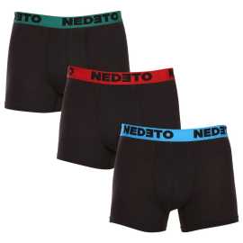 3PACK pánske boxerky Nedeto čierne (3NB002) 4XL, trenky.
Táto súprava čiernych boxeriek Nedeto s výraznými farebnými detailmi je ideálnou voľbou pre mužov, ktorí hľadajú pohodlie a zároveň si zachovávajú štýl a hravosť.
Elastický materiál zaručuje maximálne pohodlie
Tieto boxerky sú vyrobené z bavlny s prímesou elastanu, ktorý zaručuje priedušnosť, mäkkosť a pružnosť.
Štýlový dizajn boxeriek Nedeto vás bude baviť
Každé boxerky v tomto balení majú tkanú gumu v rôznych farbách s logom Nedeto, čo dodáva bielizni moderný a svieži vzhľad.
Výhody, ktoré oceníte každý deň

Priedušný materiál: Bavlna poskytuje optimálne vetranie a pohodlie pri celodennom nosení.


Pružnosť vďaka elastanu: Boxerky sa dokonale prispôsobia vašej postave a poskytujú voľnosť pohybu.


Farebné vyšívané pásy: Štýlový dizajn s rôznofarebnými pásmi, ktoré dodávajú boxerkám moderný vzhľad.


Skvelý pomer ceny a kvality: Získajte niekoľko kusov kvalitnej spodnej bielizne za nízku cenu.

Spodná bielizeň Nedeto poteší milovníkov štýlového minimalizmu
Spodná bielizeň Nedeto je jednou z našich privátnych značiek.
Ako sa starať o svoje nové boxerky Nedeto
Aby vaše nové boxerky vydržali čo najdlhšie v perfektnom stave, je dôležité dodržiavať tieto pokyny:

Pranie: Boxerky perte pri 30°C s jemnými pracími prostriedkami, aby sa zachovala mäkkosť a pružnosť materiálu.


Sušenie: Nesušte v sušičke.


Žehlenie: Boxerky sa môžu žehliť pri nízkej teplote.

Tip: Staňte sa expertom na údržbu spodnej bielizne vďaka tipom v našom článku a doprajte svojim obľúbeným kúskom starostlivosť, ktorú si zaslúžia.