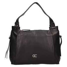 Dámska kožená kabelka Gianní Conti Marcela - čierna.
