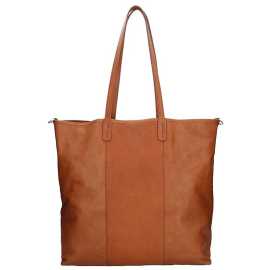 Dámska kožená kabelka Facebag Gwen - hnedá.