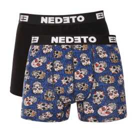2PACK panske boxerky Nedeto viacfarebné (2NBV1) 4XL, trenky.
Zbavte sa nudy a pridajte do svojho šatníka zdravú dávku štýlu a originality!
Pohodlný materiál pre ideálne pohodlie
Boxerky sú vyrobené z mäkkého a priedušného materiálu z bavlny s prímesou elastanu, vďaka čomu sa prispôsobia vášmu telu bez toho, aby vás akokoľvek obmedzovali.
Výrazný dizajn, ktorý vás pobaví
Zábavný potlač vytvára svieži a veselý vzhľad, ktorý vám zaručene zdvihne náladu.
Prečo vyskúšať boxerky Nedeto

Naša značka Nedeto: Kvalita, ktorú sami garantujeme a testujeme.
Originálny dizajn: Hravý štýl, ktorý vás rozosmeje.
Pohodlný materiál a strih: Vhodné na každodenné nosenie, relax a voľný čas.

Česká značka Nedeto ponúka kvalitné spodné prádlo za skvelú cenu
Nielenže predávame spodné prádlo Nedeto, ale tiež stojíme za jeho výrobou.
Ako sa starať o boxerky Nedeto
Aby vaše obľúbené boxerky dlho vyzerali ako nové, odporúčame dodržiavať tieto pokyny na údržbu.

Pranie: Boxerky perte na 30 °C, najlepšie naruby.
Sušenie: Nesušte v sušičke.
Žehlenie: Áno, boxerky môžete žehliť na nízkej teplote, ideálne naruby, aby nedošlo k poškodeniu vzoru a elastických vlákien.

Tip: Staňte sa odborníkom na starostlivosť o spodnú bielizeň vďaka tipom v našom článku a poskytnite svojim obľúbeným kúskom starostlivosť, ktorú si zaslúžia.
