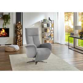 Sit & More RELAXAČNÉ KRESLO, textil, strieborná.