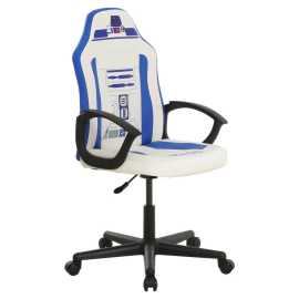 Star Wars HERNÁ STOLIČKA, vzhľad kože, modrá, biela.