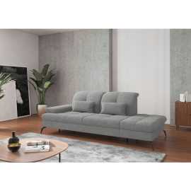 Sit & More LEŇOŠKA, textil, svetlosivá.