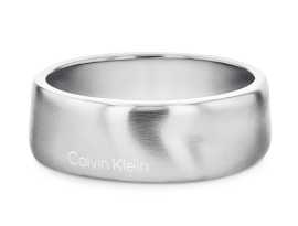 Calvin Klein Pánsky prsteň z ocele Metallic Waves 35100037 62 mm.