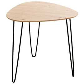 PRÍRUČNÝ STOLÍK, čierna, farba duba.