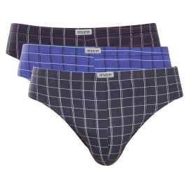 3PACK pánske slipy Andrie viacfarebné (PS 3594) XXL.
Zvoľte pohodlie a overenú kvalitu s týmito pánskymi slipami Andrie, ktoré ponúkajú presne to, čo očakávate od bežného spodného prádla: pohodlný strih, príjemný materiál a štýl, ktorý nikdy nevyjde z módy.
Príjemný materiál pre pohodlie bez kompromisov
Slipy sú vyrobené z bavlny s elastanom, čo zaisťuje príjemný pocit na tele a potrebnú pružnosť.
Tradičný strih pre pohodlný deň
Pánske slipy Andrie majú klasický strih s úplným krytím, ktorý vám dodá sebavedomie bez akéhokoľvek obmedzenia.
Prečo si nohavičky Andrie určite zamilujete

Ideálne na každodenné nosenie: Skvelá voľba do práce, domova aj na šport.
Pohodlný strih: Hodí sa pre väčšinu typov postavy, poskytuje pohodlie a oporu.
Priedušný materiál: Bavlna zaručuje pocit sviežosti aj pri dlhodobom nosení.
Česká kvalita: Značka Andrie je osvedčenou voľbou pre mužov, ktorí vedia, čo chcú.
Kockovaný dizajn: Elegantný a univerzálny, nikdy nevyjde z módy.

Andrie ponúka české spodné prádlo pre mužov, ktorí vedia, čo chcú
Pánske boxerky Andrie vynikajú pohodlnými materiálmi a kvalitným spracovaním.
Ako sa starať o pánske slipy Andrie
Aby vám vaše obľúbené spodné prádlo vydržalo čo najdlhšie, odporúčame dodržiavať tieto pokyny na údržbu.

Pranie: Odporúčame prať slipy pri teplote 40 °C.
Sušenie: Nie je vhodné sušiť v sušičke.
Žehlenie: Žehlenie je povolené.

Tip: Staňte sa odborníkom na starostlivosť o spodnú bielizeň vďaka tipom v našom článku a poskytnite svojim obľúbeným kúskom starostlivosť, ktorú si zaslúžia.
