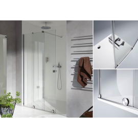 Hüppe Xtensa walk-in posuvné dvere 1-dielne s pevným segmentom XT0103.123.322.