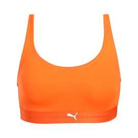 Dámska športová podprsenka Puma oranžová (701228124 002) XL.
Či už idete na hodinu jogy, do posilňovne alebo sa pri behu snažíte prekonať svoje limity, táto športová podprsenka Puma vám ponúka všetko, čo potrebujete: pohodlie, podporu a voľnosť pohybu.
Ľahký funkčný materiál pre maximálny výkon
Podprsenka Puma je vyrobená z technickej pleteniny kombinujúcej polyamid a elastan.
Dizajn, ktorý vám umožní viac
Prekrížené ramienka na chrbte nielenže dodávajú podprsenke štýlový vzhľad, ale tiež zabezpečujú rovnomerné rozloženie hmotnosti a stabilitu počas cvičenia.
Prečo by ste mali mať podprsenku Puma vo svojom šatníku

Bezšvová konštrukcia bez výstuhy a kostíc pre voľnosť a pohodlie.
Priedušný a pružný materiál odvádzajúci vlhkosť.
Športový strih s krížovým chrbtom pre maximálnu podporu.
Skvelá voľba pre šport a voľný čas.

Spodná bielizeň Puma nie je určená len pre športovcov
Značka Puma je známa po celom svete predovšetkým vďaka oblečeniu a spodnej bielizni, ktoré nosia slávni športovci.
Ako sa starať o športovú podprsenku Puma?
Aby vaša podprsenka zostala dlho v perfektnom stave, odporúčame dodržiavať tieto pokyny na údržbu.

Pranie: Práť pri 30 °C na jemný cyklus.
Sušenie: Nevhodné na sušenie v sušičke!
Žehlenie: Nežehlite.

Tip: Vaše obľúbené spodné prádlo si zaslúži šetrné zaobchádzanie.