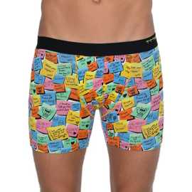 Pánske Boxerky 69SLAM Fit Bamboo Post It (MPBPTT-BB) L, trenky.
Doprajte si každodenné pohodlie s výnimočne mäkkými bambusovými boxerkami 69SLAM.
Prvotriedny materiál pre maximálne pohodlie
Boxerky 69SLAM sú vyrobené zo zmesi bambusu, bavlny a spandexu.
Štýlový dizajn a premyslený strih
Farebný dizajn je nadčasová klasika, ktorá je nielen univerzálna, ale aj moderná.
Prečo si boxerky 69SLAM zamilujete

Vyrobené z prírodného a ekologického materiálu.
Výnimočne mäkké, pohodlné a jemné k pokožke.
Pružný strih, ktorý sa prispôsobí vášmu telu.
Moderný dizajn s kvalitnou tkanou gumou.

Spodná bielizeň 69SLAM, ktorá vám zdvihne náladu
69SLAM je obľúbená surferská značka z Bali, ktorá oslavuje život, umenie, kreativitu, dizajn a farby v každom detaile.
Ako sa starať o bambusové boxerky 69SLAM
Aby ste svoje boxerky udržali dlho v perfektnom stave, odporúčame vám dodržiavať tieto tipy.

Pranie: Odporúčame ručné pranie v studenej alebo mierne teplej vode.
Sušenie: Nesuš v sušičke.
Žehlenie: Žehlenie nie je potrebné a ani ho neodporúčame – môžeš tak poškodiť jemné bambusové vlákna.

Tip.