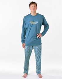 Pánske pyžamo Gino viacfarebné (79191-MGADxA) XL.
Vychutnajte si nerušený spánok v pánskom pyžame Gino, ktoré spája prírodné materiály, pohodlný strih a decentný dizajn.
Prírodný materiál pre maximálny komfort
Pánske pyžamo Gino je vyrobené zo 100 % bavlny, ktorá je ideálnou voľbou pre tvoj pokojný spánok – je priedušná, príjemná na dotyk, odvádza vlhkosť a nedráždi pokožku.
Premyslený strih pre voľnosť pohybu
Toto pyžamo je ideálne na spánok v chladnejších mesiacoch, domáce pohodlie, víkendové leňošenie aj pobyt na chate.
Prečo si pyžamo Gino zaručene obľúbite

100 % bavlna: Priepustný, prírodný materiál šetrný k pokožke.
Dlhé rukávy a nohavice: Perfektná voľba pre chladnejšie obdobie.
Klasický pohodlný guma: Istota, že spodná časť zostane na mieste celú noc.

Spodná bielizeň Gino pre milovníkov kvalitných materiálov
Česká značka spodního prádla Gino je na svete už viac ako 30 rokov a za ten čas si našla mnoho priaznivcov.
Ako sa starať o pánske pyžamo Gino
Aby vaše obľúbené pyžamo vydržalo dlho ako nové, odporúčame dodržiavať nasledujúce tipy na údržbu.

Pranie: Perte na 40 °C jemným pracím prostriedkom bez bielidiel, aby si zachovalo farby a jemnosť.
Sušenie: Pyžamo nie je vhodné do sušičky – vysoké teploty môžu spôsobiť srážanie materiálu.
Žehlenie: Áno, môžete žehliť na strednej teplote vhodnej pre bavlnu.

Tip: Staňte sa odborníkom na údržbu spodnej bielizne vďaka tipom v našom článku a doprajte svojim obľúbeným kúskom starostlivosť, ktorú si zaslúžia.