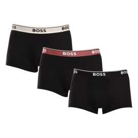3PACK pánske boxerky BOSS viacfarebné (50517827 978) XL, trenky.
Doprajte si dokonalé pohodlie a nadčasový štýl s pánskymi boxerkami BOSS.
Prémiový materiál pre maximálne pohodlie
Boxerky sú vyrobené z vysokokvalitnej zmesi bavlny a elastanu, ktorá poskytuje dokonalú kombináciu jemnosti, priedušnosti a pružnosti.
Štýlový dizajn a elegantný vzhľad
Klasický dizajn s decentným logom BOSS na tkanej elastickej časti dodáva boxerkám moderný a sofistikovaný vzhľad.
Prečo si boxerky BOSS zamilujete

Prvotriedna bavlna: Mäkké, priedušné a príjemné na telo.
Elastický pás s logom BOSS: Štýlové a pohodlné.
Dlhšie nohavičky: Ideálne pod oblek a na šport.
Pružný materiál: Dokonale sa prispôsobí vášmu telu.

Spodná bielizeň BOSS je povinnou výbavou všetkých štýlových mužov.
Značka BOSS vznikla odčlenením od známeho výrobcu oblečenia Hugo Boss ako línia výrobkov pre mužov, ktorí majú radi kvalitné kúsky a nadčasový vzhľad.
Ako sa starať o boxerky BOSS?
Aby si vaše nové boxerky zachovali svoj tvar a kvalitu čo najdlhšie, odporúčame dodržiavať tieto pokyny:

Pranie: Per na 40 °C s podobnými farbami a jemným pracím prostriedkom.
Sušenie: Môžeš ich sušiť v sušičke na nízku teplotu, ale pre dlhšiu životnosť odporúčame sušenie na vzduchu.
Žehlenie: Pokiaľ je potrebné, žehli na nízku teplotu.

Tip: Nájsť ten správny kus spodnej bielizne, ktorý vám dokonale padne, môže byť náročné.