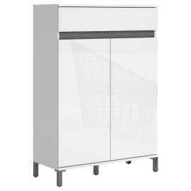 Xora SKRINKA NA TOPÁNKY, biela, 80/115/34 cm.